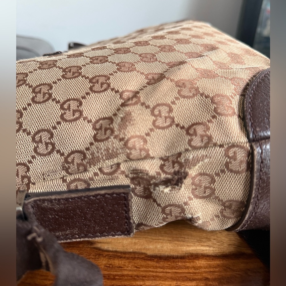 Gucci Brown and Tan Crossbody Bag - Picture 8 of 15